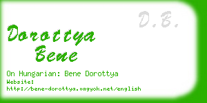 dorottya bene business card